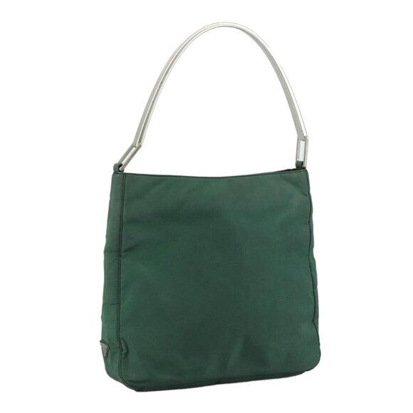 PRADA Shoulder Bag Nylon Green Auth - Picture 3 of 15